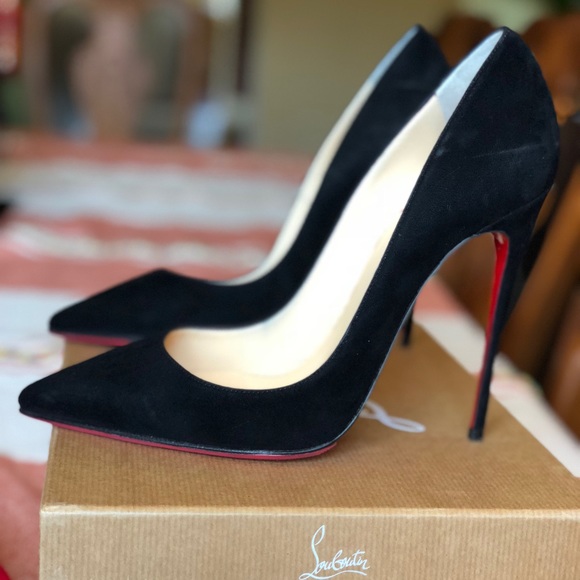 christian louboutin so kate black suede